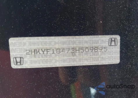 2003 Honda Pilot Ex из США, поврежденный, VIN 2HKYF18473H509895